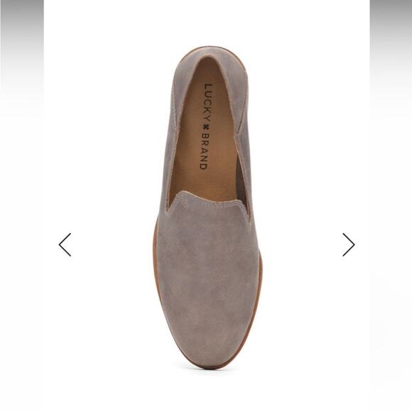 Lucky Brand Cahill Slip On Leather Flat Loafer 8.5 - Picture 3 of 9